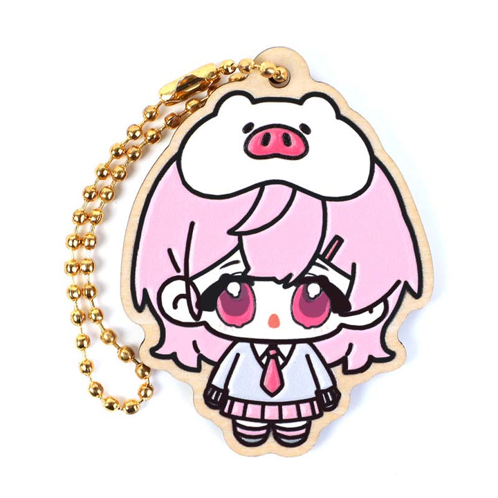 Custom Synthetic Wooden Soft Rubber Keychains - VOGRACE