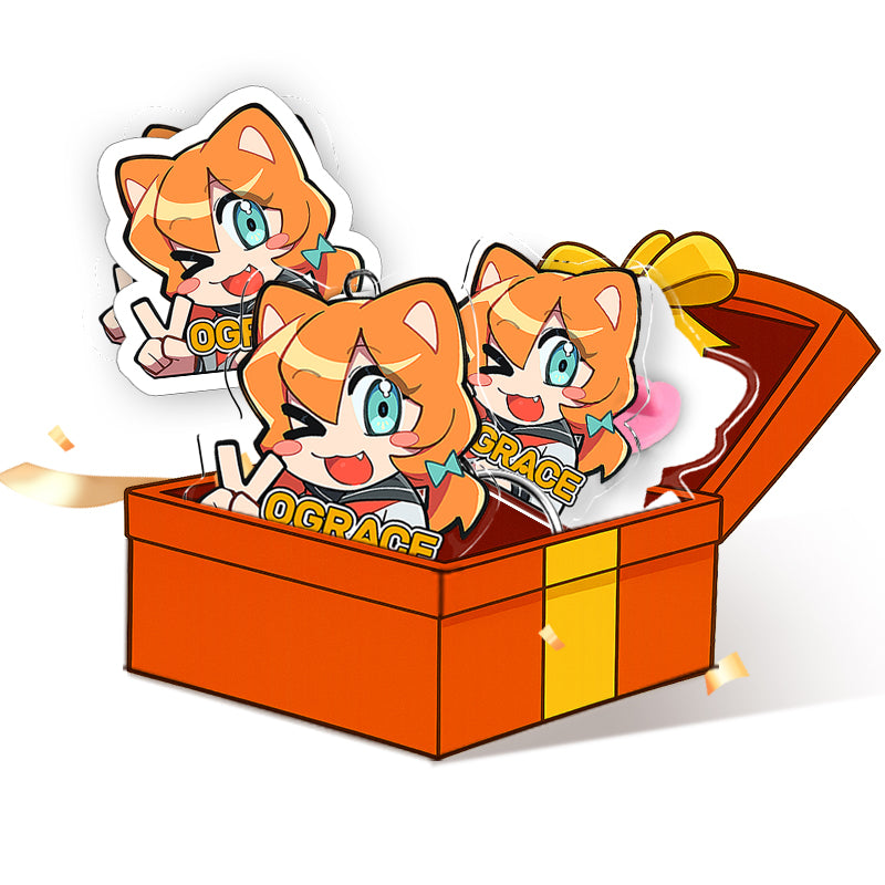 Custom Keychain & Sticker Welcome Pack (12PCS) - VOGRACE