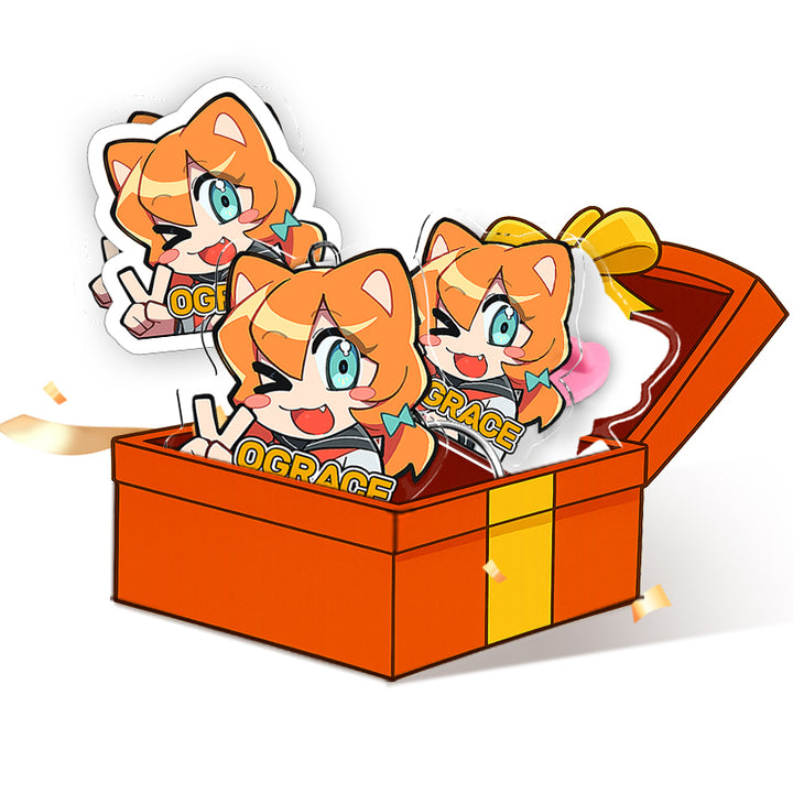 Custom Keychain & Sticker Welcome Pack (12PCS) - VOGRACE