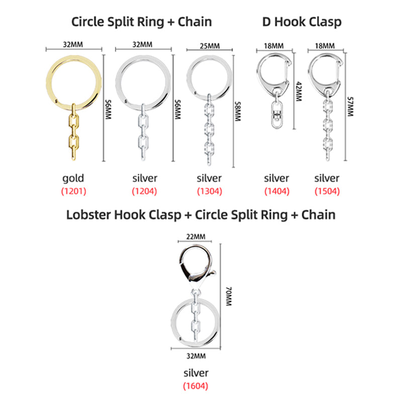 Porte-clés acrylique pailletés personnalisés