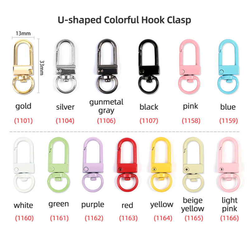 Colorful Plastic Lobster Clasps | Snap Lanyard Hooks | Kawaii Bag Charm  Making | Keychain DIY Supplies (4 pcs / Yellow / 21mm x 35mm)