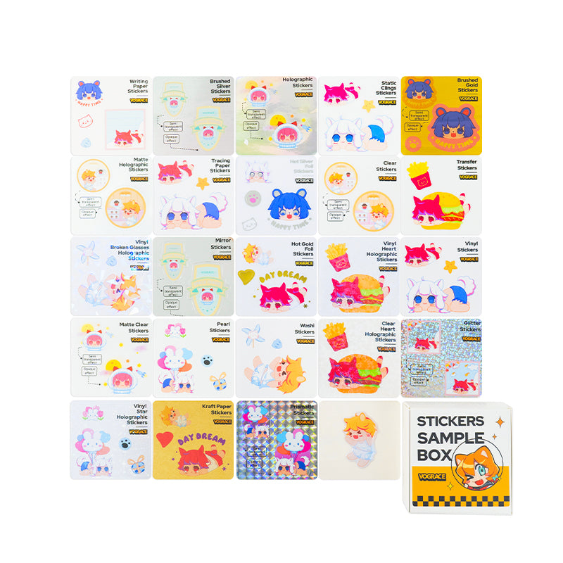 Sticker Sample Box – VOGRACE