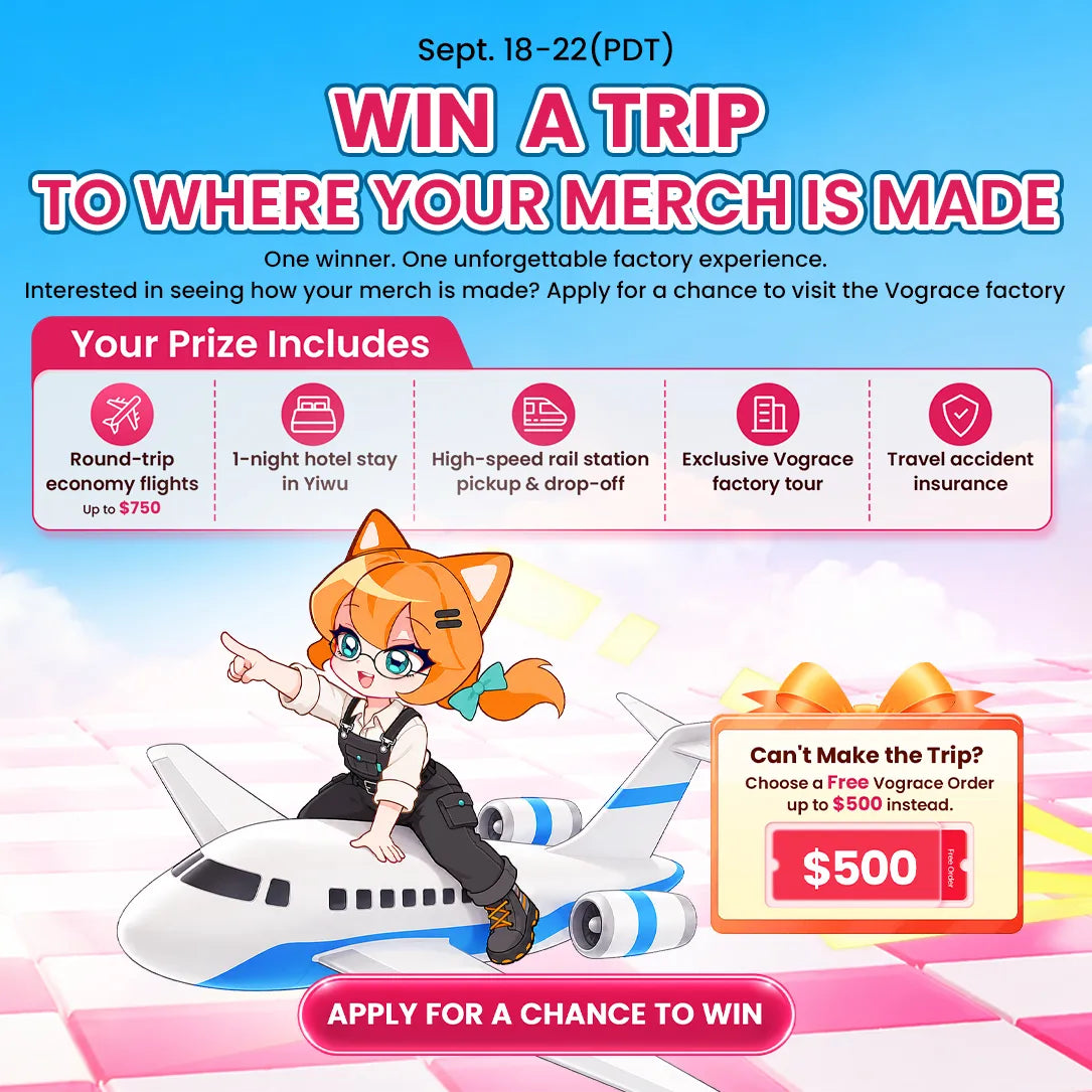 home_banner|WIN A TRIP TO WHERE YOUR MERCH IS MADE