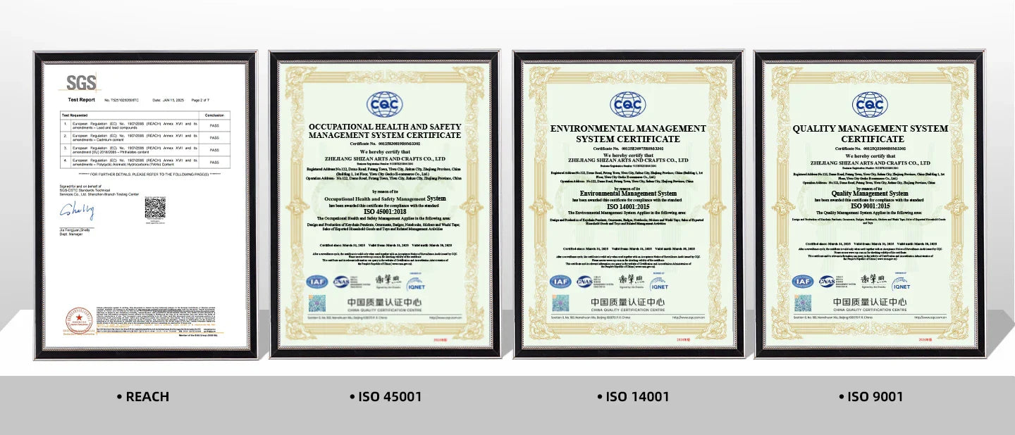 Vograce certifications and compliance documents