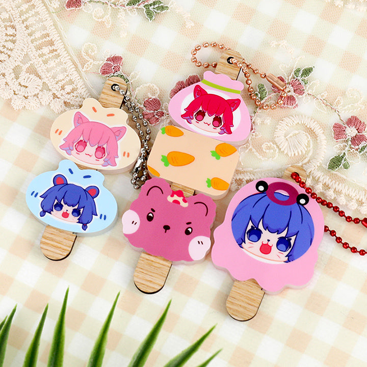 Custom Acrylic BBQ Dango Keychains