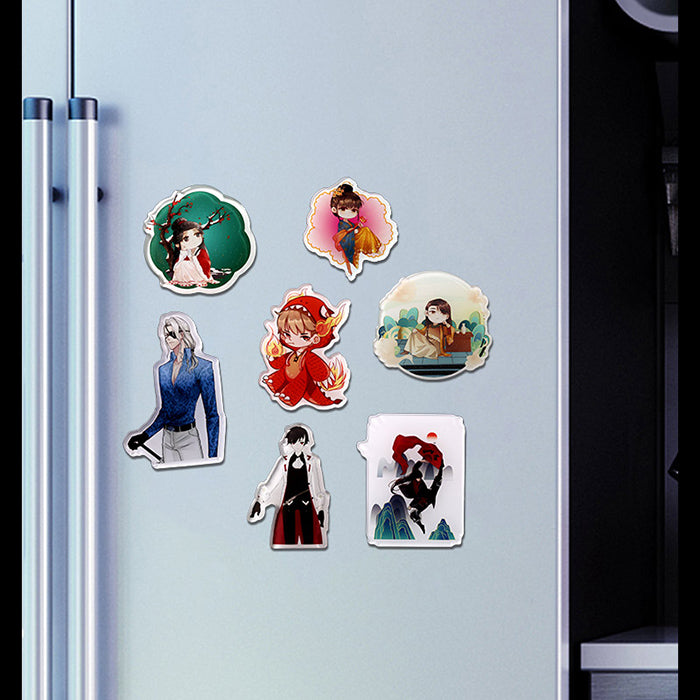 Custom Non Clear Acrylic Fridge Magnets