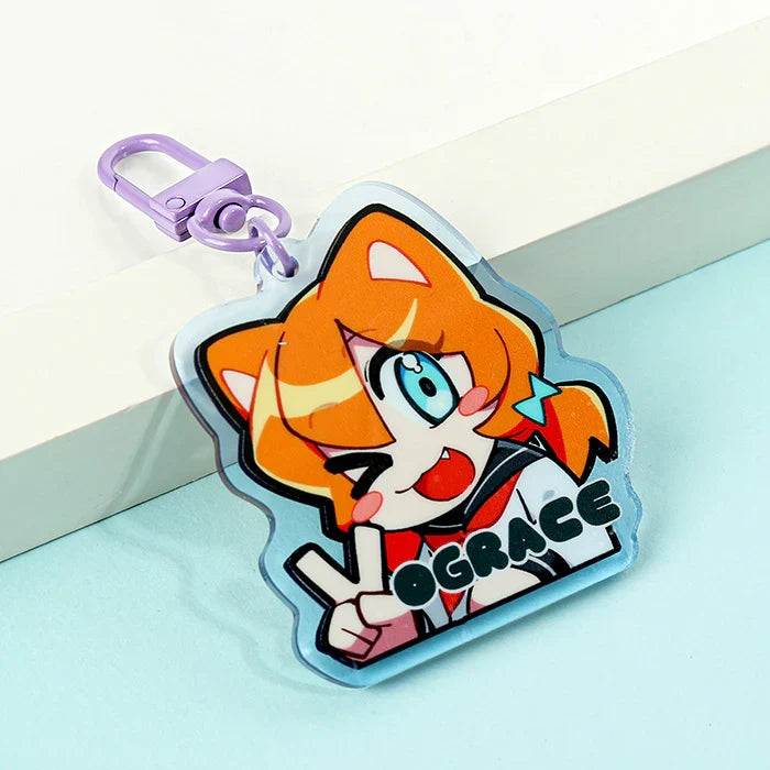 Custom Stickers Keychain Samples – VOGRACE