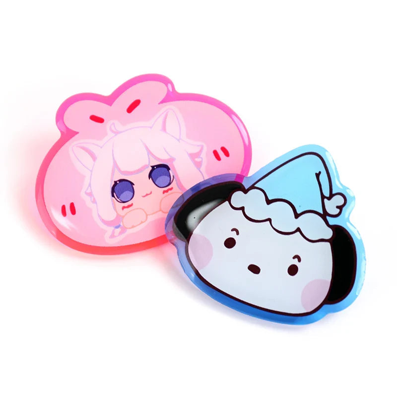 Custom Colored Glitter Epoxy Acrylic Pins – VOGRACE