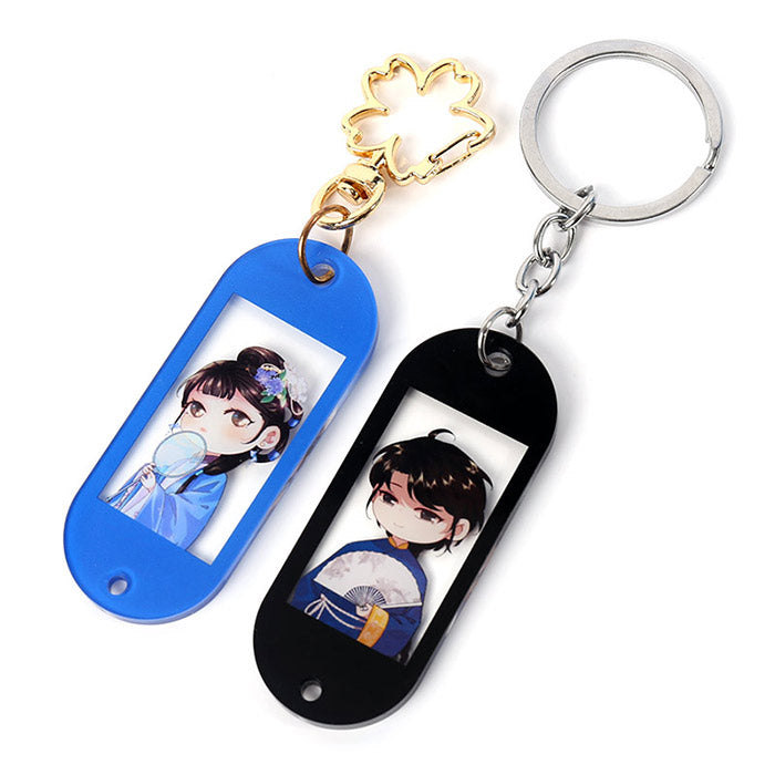 Custom Colored Hotel Motel Acrylic Keychains