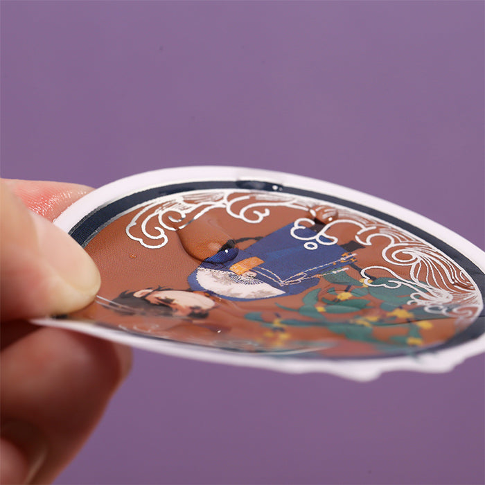 Personalisierte heißgeprägte Sticker