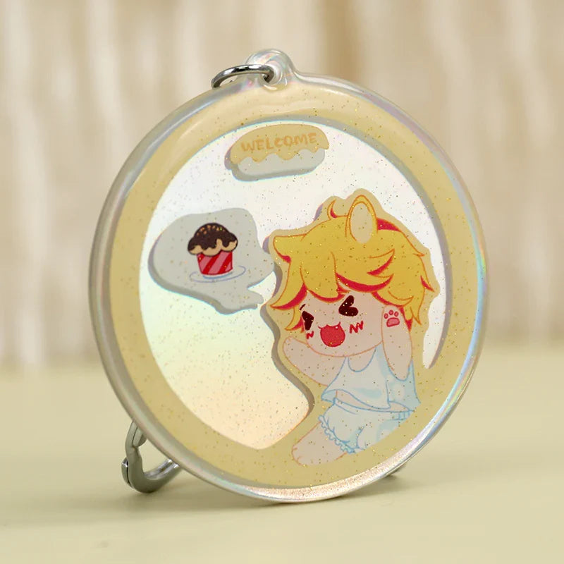 Custom Opaque Holographic Acrylic Keychains – VOGRACE