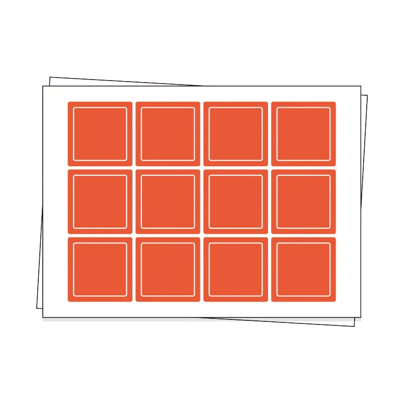 Custom Square Sheet Labels – VOGRACE