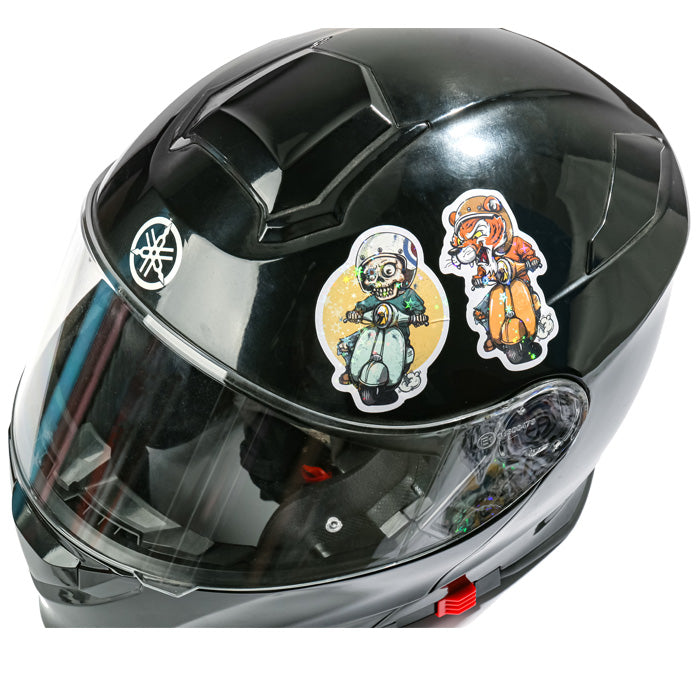 Autocollants de casque de moto personnalisés