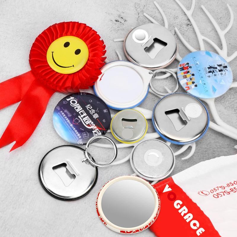 Pin Keychain Custom Button Pin Mirror Keychain – VOGRACE