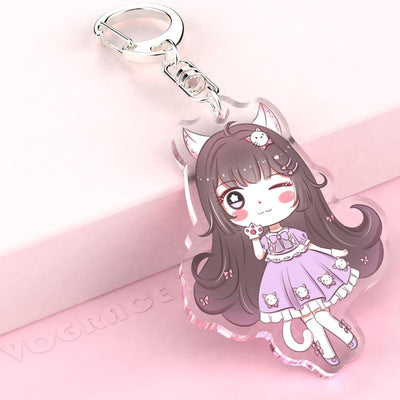 Cute pink bundle keychain  Girly car accessories, Car keychain