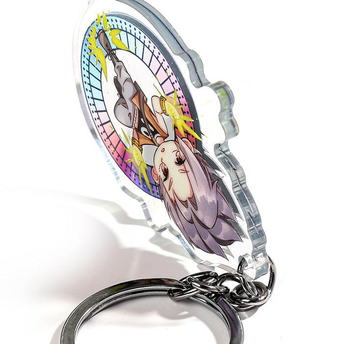 Custom Glitter Holographic Acrylic Keychain - VOGRACE