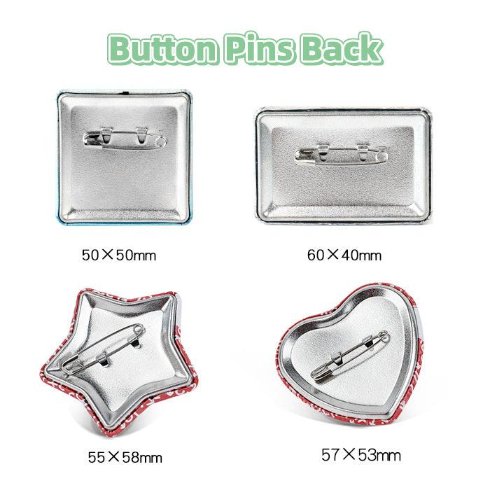 Custom Heart Shaped Button Pins – VOGRACE