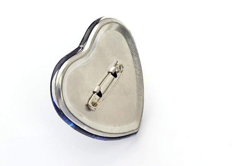 Custom Heart Shaped Button Pins – VOGRACE