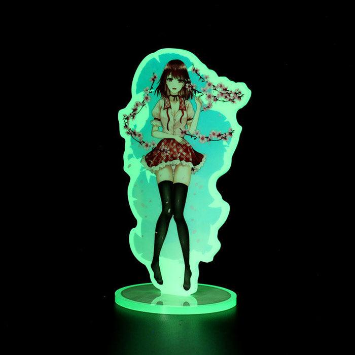Custom Colorful Blue Holographic Glow In The Dark Stickers
