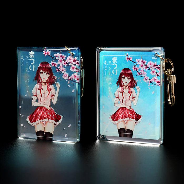 Custom Mirror Background  Acrylic Keychains - VOGRACE