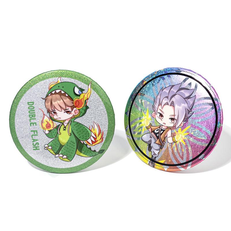 Holographic Button Pins