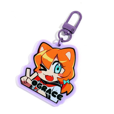 Custom Solid Colorful Acrylic Keychains - VOGRACE