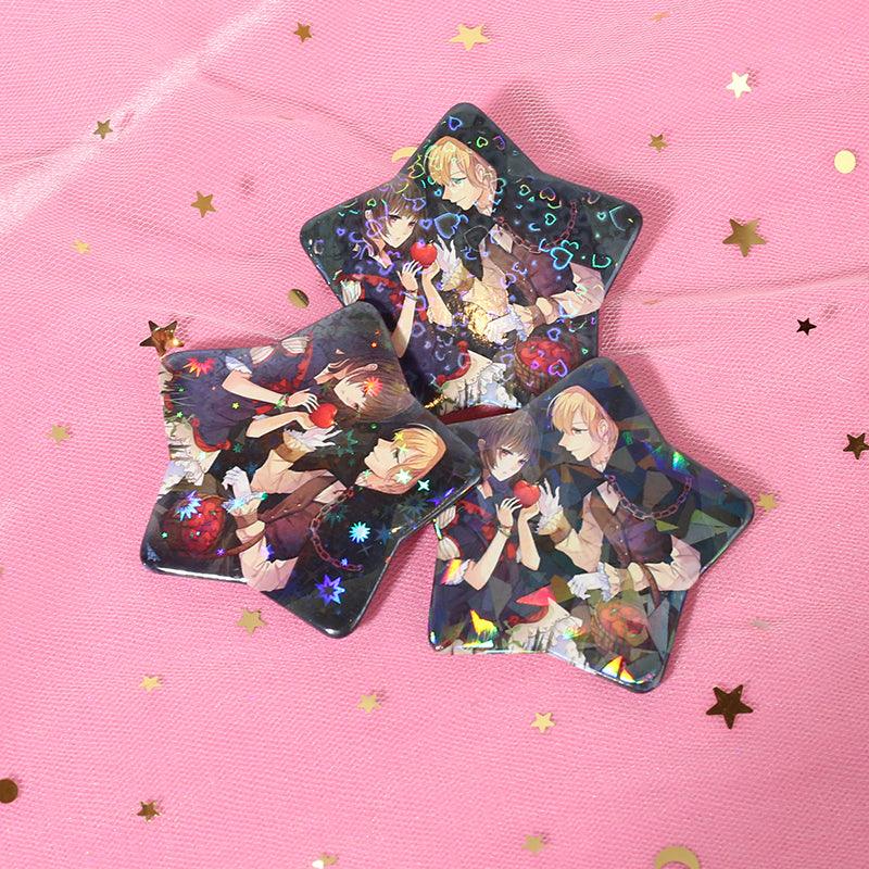 Custom Star Button Pins - VOGRACE