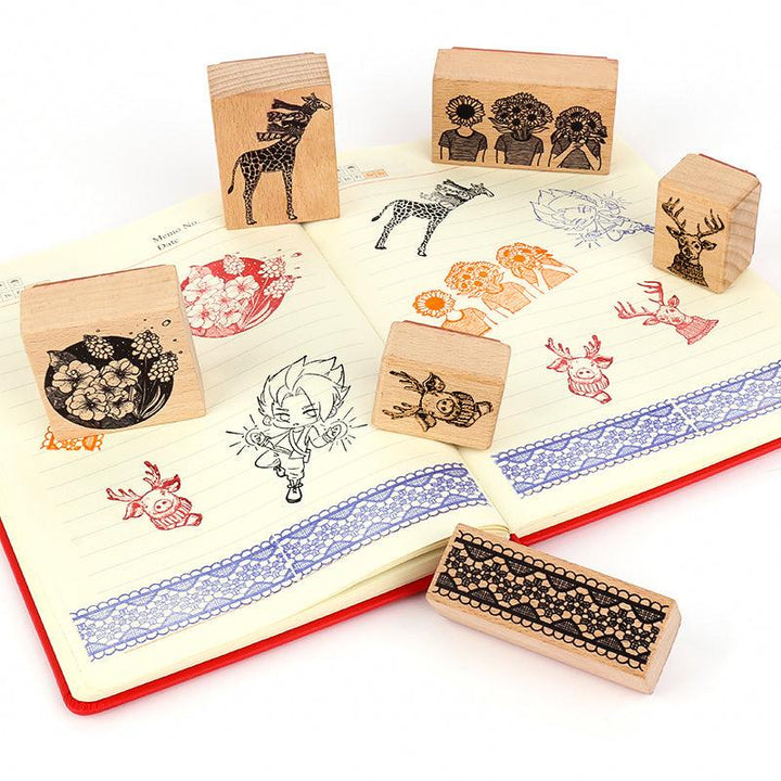 Custom Wooden Rubber Stamp - VOGRACE