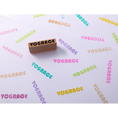 Custom Wooden Rubber Stamp - VOGRACE
